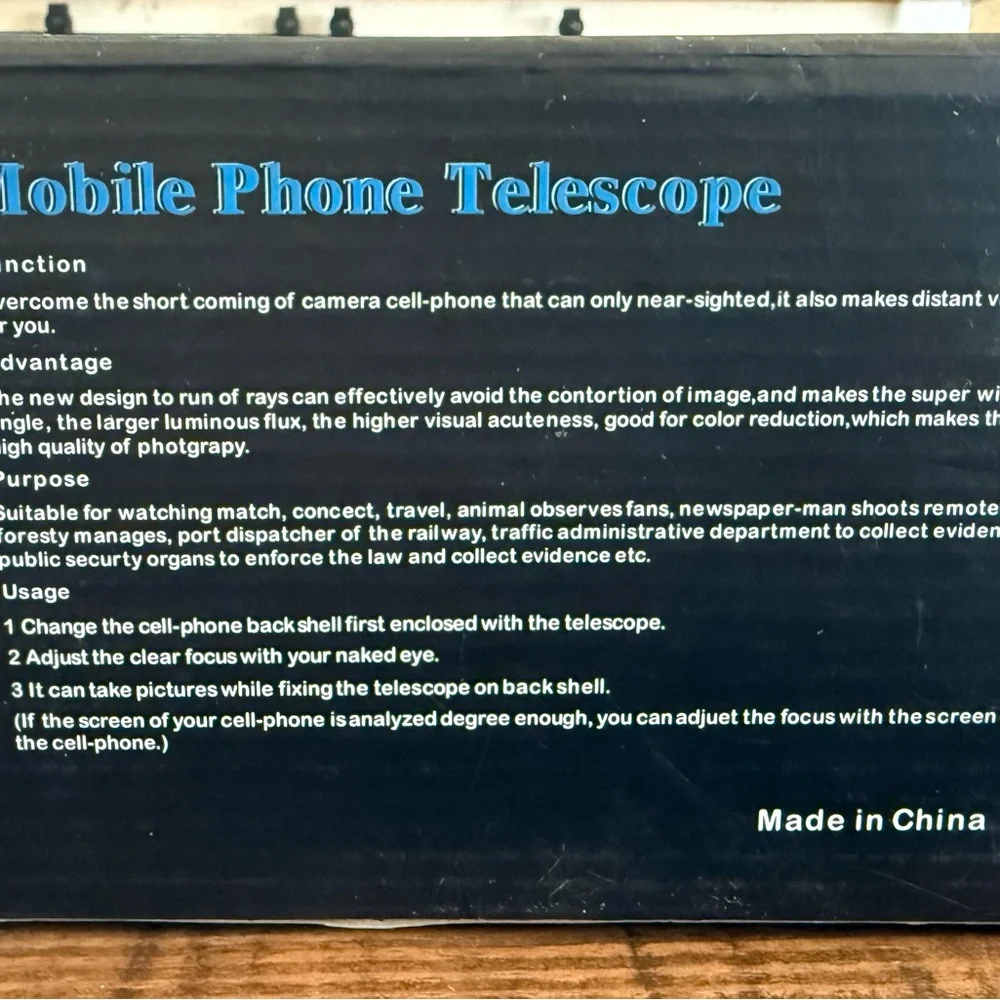 Mobile Phone Telescope 8X Zoom